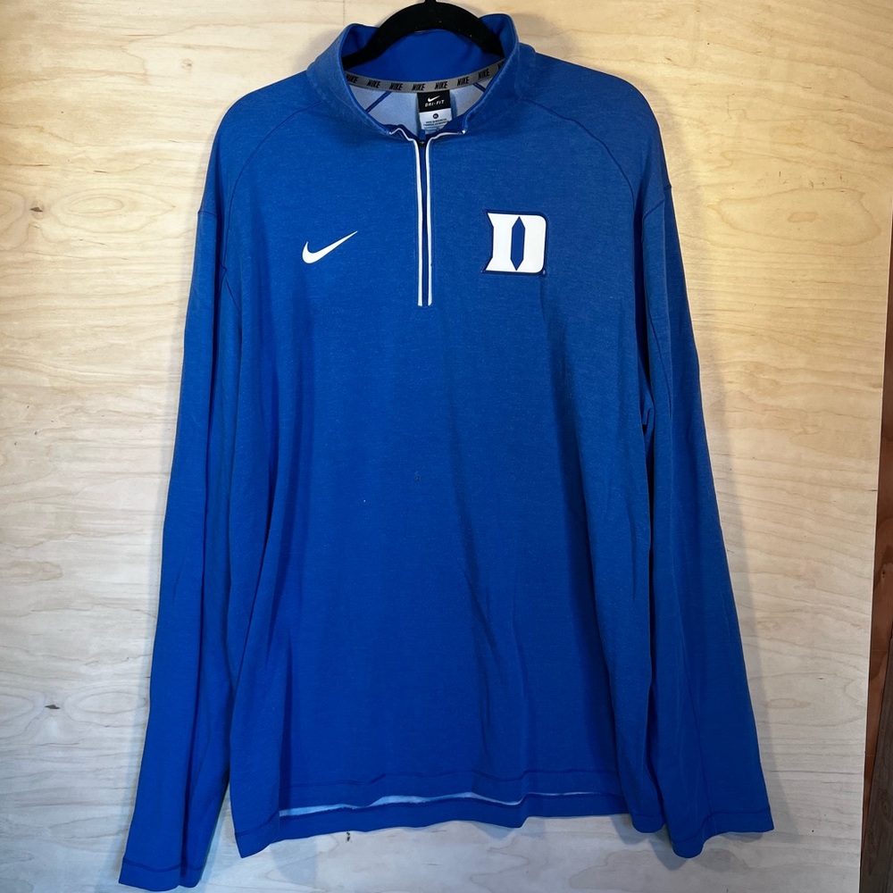 Duke Nike Dri-Fit 1/4 Quarter Zip Sweatshirt XL